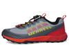 MERRELL KIDS' AGILITY PEAK TRAIL RUNNERS - SIZE: YOUTH 3 - GRAY LAVA New