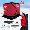 Artpuch 3-4 Person Portable Ice Fishing Shelter Tent with Carrying Bag