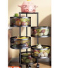 Boncun Rotating StorageRackKitchen vegetableStorage Organizer 5 Tier -Black New