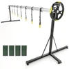 VINGLI 18FT Pool Cover Reel Set, Retractable Cover Roller Standard - Grey New