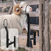 BEAUCOM Livestock Trimming Steel Sheep Goat Stanchion Stand - Black/White