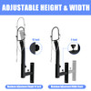 BEAUCOM Livestock Trimming Steel Sheep Goat Stanchion Stand - Black/White