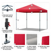 CROWN SHADES Patented 8ft x 8ft Outdoor Pop up Portable Shade B0BKPMHPNF - Red New