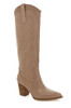 B0C386C5SW BILLINI Women's Finley Cowboy Boots (Size 7, Taupe) New