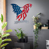 RealSteel American Flag Eagle Wall Art – Patriotic Metal Decor New
