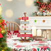 Glitzhome 20" Wooden Christmas Tree Table Decor Farmhouse Xmas Tree B08GFP4YFC New