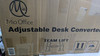 Mio Office Stand Up Adjustable Desk Converter 4in to 19in Black Frame New