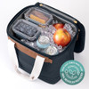 CLEVERMADE 18-CAN HEAVY DUTY BACKPACK COOLER, LUNCH, WORK, BEACH - NAVY