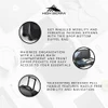 HIGH SIERRA WHEELED ROLLING DUFFLE BAG LIGHTWEIGHT TRAVEL DUFFLEBAG - BLACK New