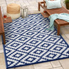 Green Decore Reversible Nirvana Outdoor Rug,8 X 10 ft, Black/White