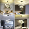 SUNNY HAWAII LARGE LED CRYSTAL CHANDELIER 3 COLOR MODERN CEILING LIGHT - CLEAR