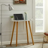Simple Design Table High Table White - B09FDNZQJM New
