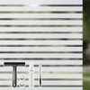 Qualsen Window Privacy Film Frosted Stripe Window Film, 23.6'' x 157.4'' New