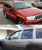 Set of 4Pcs Smoke Window Sun Rain Visor Vent Guard Deflector Shade Fit Jeep New