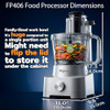 Magiccos 14-Cup Aluminum-Diecast Food-Processor XL Bowl, 800W C0950 New