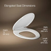 KOHLER 20110-0 Brevia Slow Close Elongated Toilet Seat B07CV3B8KR - White New
