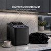 TYPHUR NUGGET ICE MAKER COUNTERTOP 35LBS/24H SELF-CLEANING PUMP - SS/BLACK