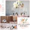 RTTERI 20 PCS 22.8 IN METAL FLOWER STAND WEDDING CENTERPIECE - SILVER