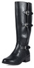 TOETOS Women's Mirran Black Knee High Riding Boots Wide Calf Size 11 M