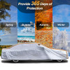 Uuoeebb Car Cover Waterproof All Weather, Sedans Up to 170" - (B0BHX3Z3PV)