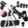 [Upgraded] Telescope, Astronomy Telescope for Adults, 60mm Aperture 500mm AZ