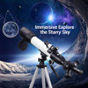 [Upgraded] Telescope, Astronomy Telescope for Adults, 60mm Aperture 500mm AZ