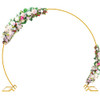 Wokceer Round Backdrop Stand, 9.5 FT Wedding Arch Backdrop Stand Circle New