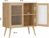 COEZTT KITCHEN CABINET WITH 2 DOORS & 2 DRAWERS - BUFFET COS06019 - NATURAL WOOD