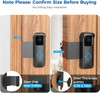 BISTEE NO DRILL BLINK DOORBELL MOUNT PROTECTIVE COVER CASE - BLACK