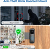 BISTEE NO DRILL BLINK DOORBELL MOUNT PROTECTIVE COVER CASE - BLACK
