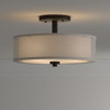 Minka Lavery 4107-172 Parsons Studio Semi-Flush 3-Light 180 Watts - Smoked Iron New