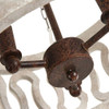 Distressed Wood Chandelier Wood Durm Pendant Lighting B08C34132D - NEW New