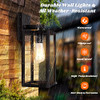 BRIGHTEVER Outdoor Light Fixtures Wall Mount 2-Pack B04018P2PK-BK BLACK New