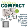 National Public Seating NPS BT Series 36" Square Top Folding Table Speckled Grey New