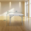 National Public Seating NPS BT Series 36" Square Top Folding Table Speckled Grey New