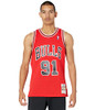 Mitchell & Ness NBA Swingman Road Jersey Bulls 97 Dennis Rodman Scarlet SM New