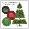 NATIONAL TREE COMPANY PRE-LIT ARTIFICIAL FULL CHRISTMAS TREE 7.5 FT GREEN New