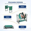 INFINIPOWER GARDEN KNEELER AND SEAT FOLDABLE KNEELING BENCH 330LB - GREEN New