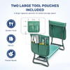 INFINIPOWER GARDEN KNEELER AND SEAT FOLDABLE KNEELING BENCH 330LB - GREEN New