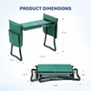 INFINIPOWER GARDEN KNEELER AND SEAT FOLDABLE KNEELING BENCH 330LB - GREEN New