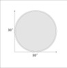 Large Simple Round Beveled Circle Wall Mirror Frameless B0852Y92TR - NEW New
