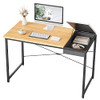 Cubiker Computer Desk 47" Home Office Writing Easy Assembly - Natural Terrazzo New