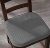 Ellington Home Non Slip Memory Foam Seat Chair Cushion Pads With Ties Grey New