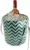 Hand Made USA Chevron Print Double Walled 3-Quart Insulated Ice Bucket New