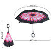 ABCCANOPY Inverted Umbrella Double Layer Reverse Windproof Teflon Repellent New