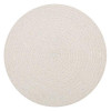 RAJRANG BRINGING RAJASTHAN TO YOU Round Woven Placemats 15" - Set of 6 - White New