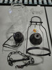 H-TYPE TRACK LIGHTING PENDANT,VINTAGE INDUSTRIAL GLASS PENDANT - RUSTIC BROWN