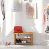 JS NOVA JUNS Bamboo Shoe Bench Rack 2 Tier Shoe Storage Racks Shelf - Natural New
