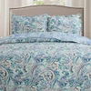 King Green Paisley 3-Piece Bedspread Coverlet Set (B07N7MJ73J) New
