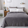Bed Blanket - Solid Plush - Silky Soft and Cozy, Twin 60 X 90, Dark Grey New
